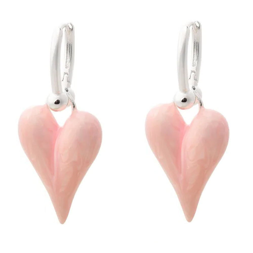 pastel heart pendant earrings boogzel clothing