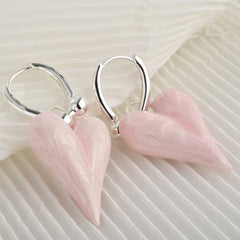 pastel heart pendant earrings boogzel clothing
