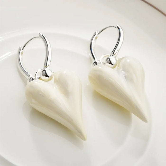 pastel heart pendant earrings boogzel clothing