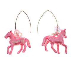 pastel horse earrings boogzel clothing