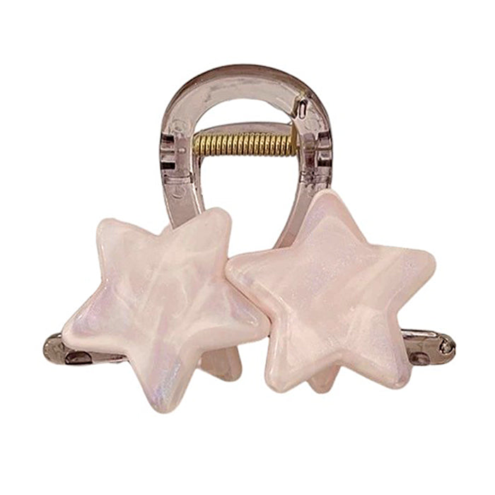 pastel star double hair claw boogzel clothing