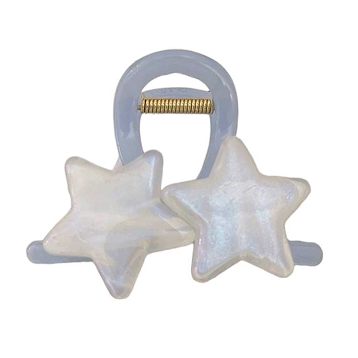 pastel star double hair claw boogzel clothing