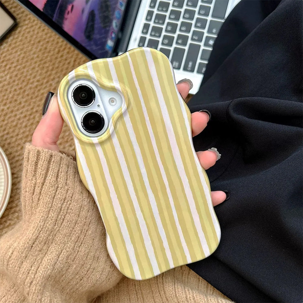 pastel wavy striped iphone case boogzel clothing