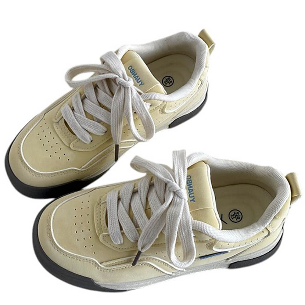 pastel yellow aesthetic sneakers boogzel clothing