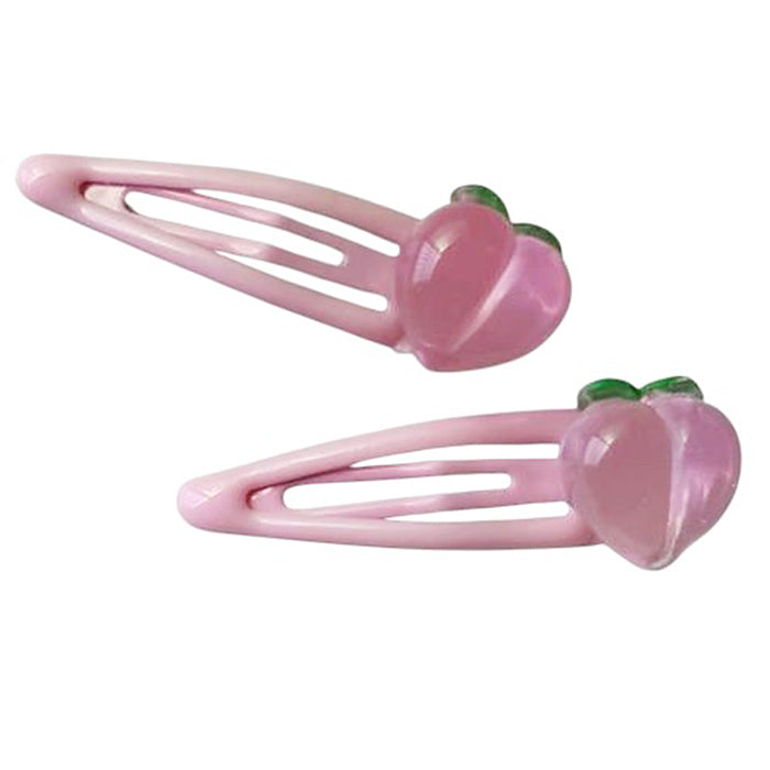 peach hair clips boogzel clothing