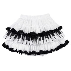 piano ruffle mini skirt boogzel clothing