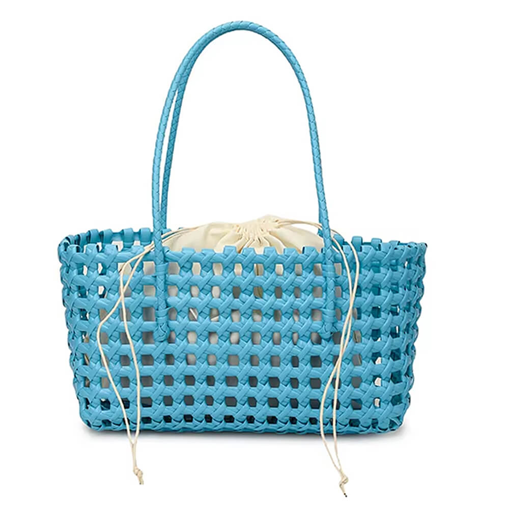 aesthetic woven tote bag boogzel clothing