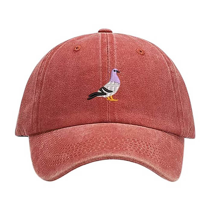 pigeon embroidery baseball cap boogzel clothing