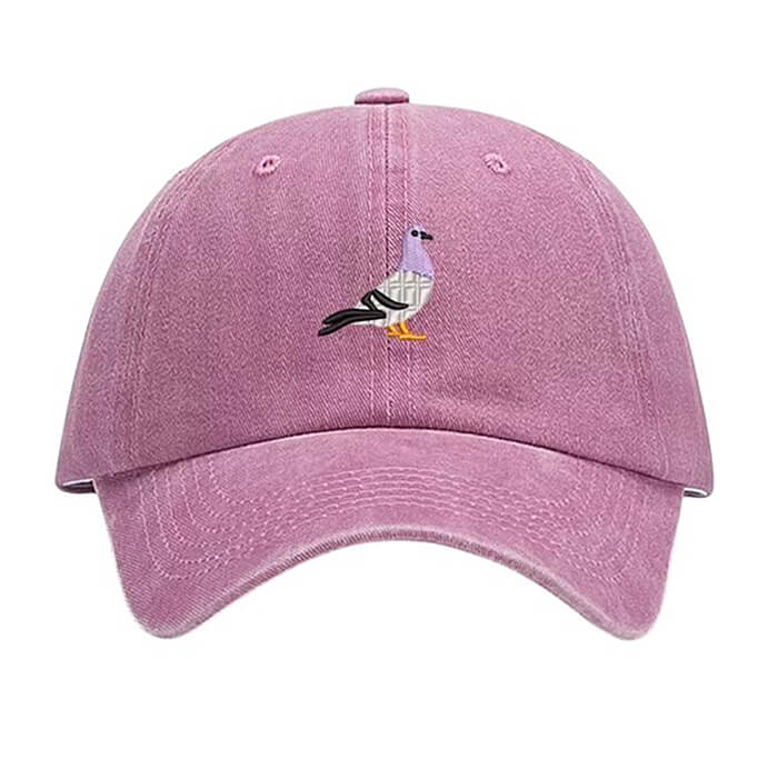 pigeon embroidery baseball cap boogzel clothing
