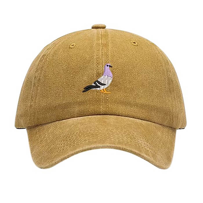 pigeon embroidery baseball cap boogzel clothing