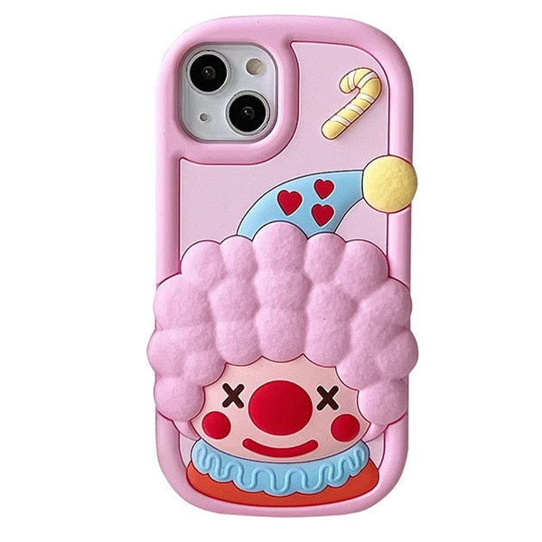 pink 3d clown iphone case boogzel clothing