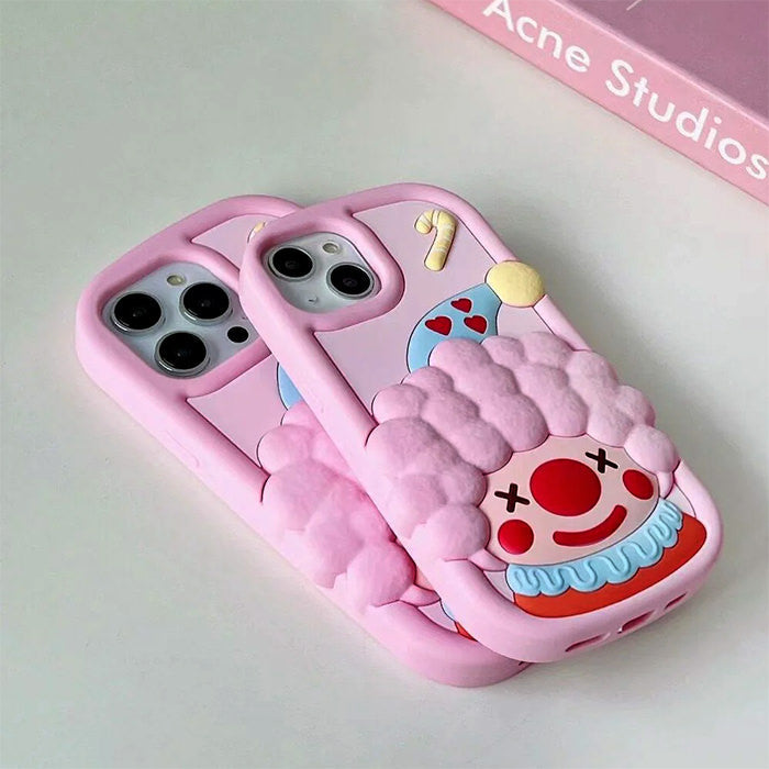 pink 3d clown iphone case boogzel clothing
