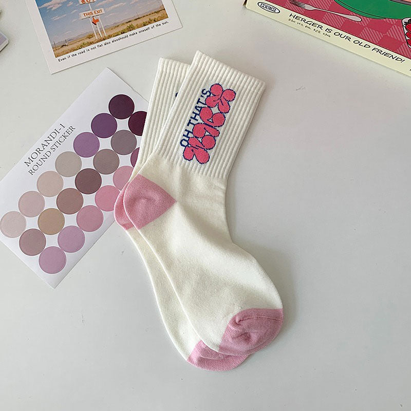 shop cute pink socks boogzel, aesthetic socks