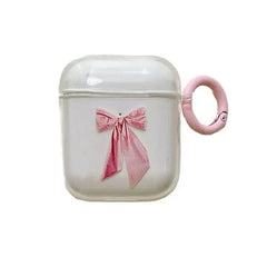 pink bowknot airpods case boogzel clothing