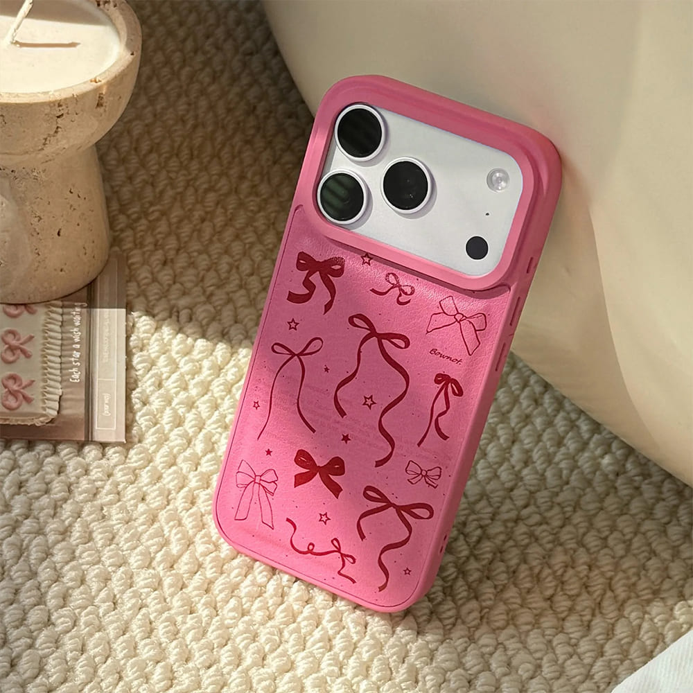 pink bowknot iphone case boogzel clothing