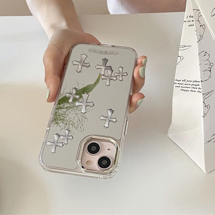 cross mirror iphone case boogzel clothing