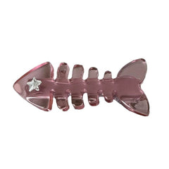 pink fish bone claw clip boogzel clothing