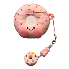 pink frosted donut airpods case boogzel clothing