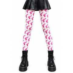 pink gun print tights boogzel clothing
