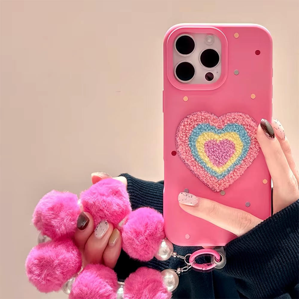 pink heart iphone case boogzel clothing