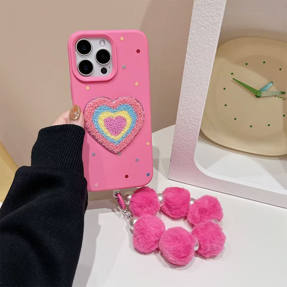 pink heart iphone case boogzel clothing