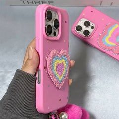 pink heart iphone case boogzel clothing