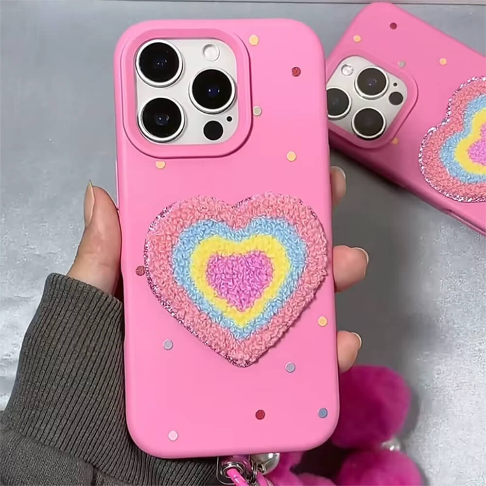 pink heart iphone case boogzel clothing