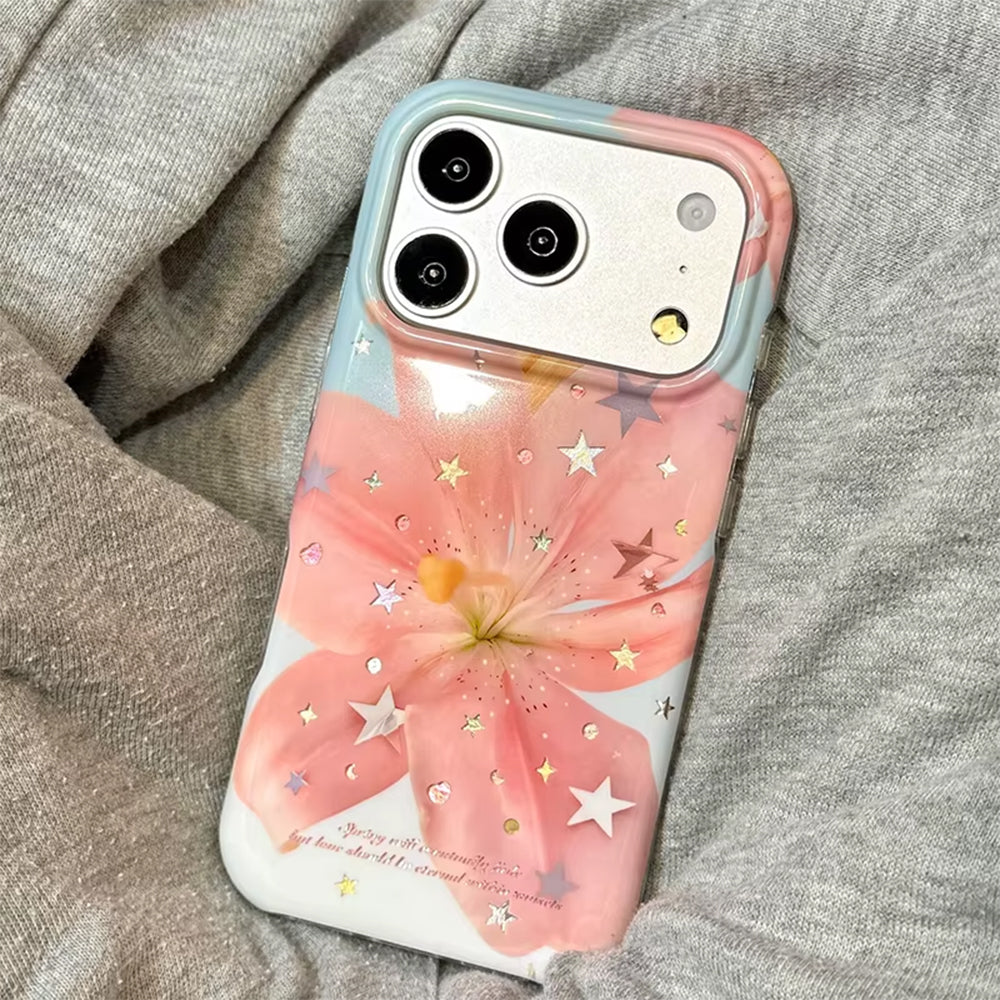 pink lily flower iphone case boogzel clothing