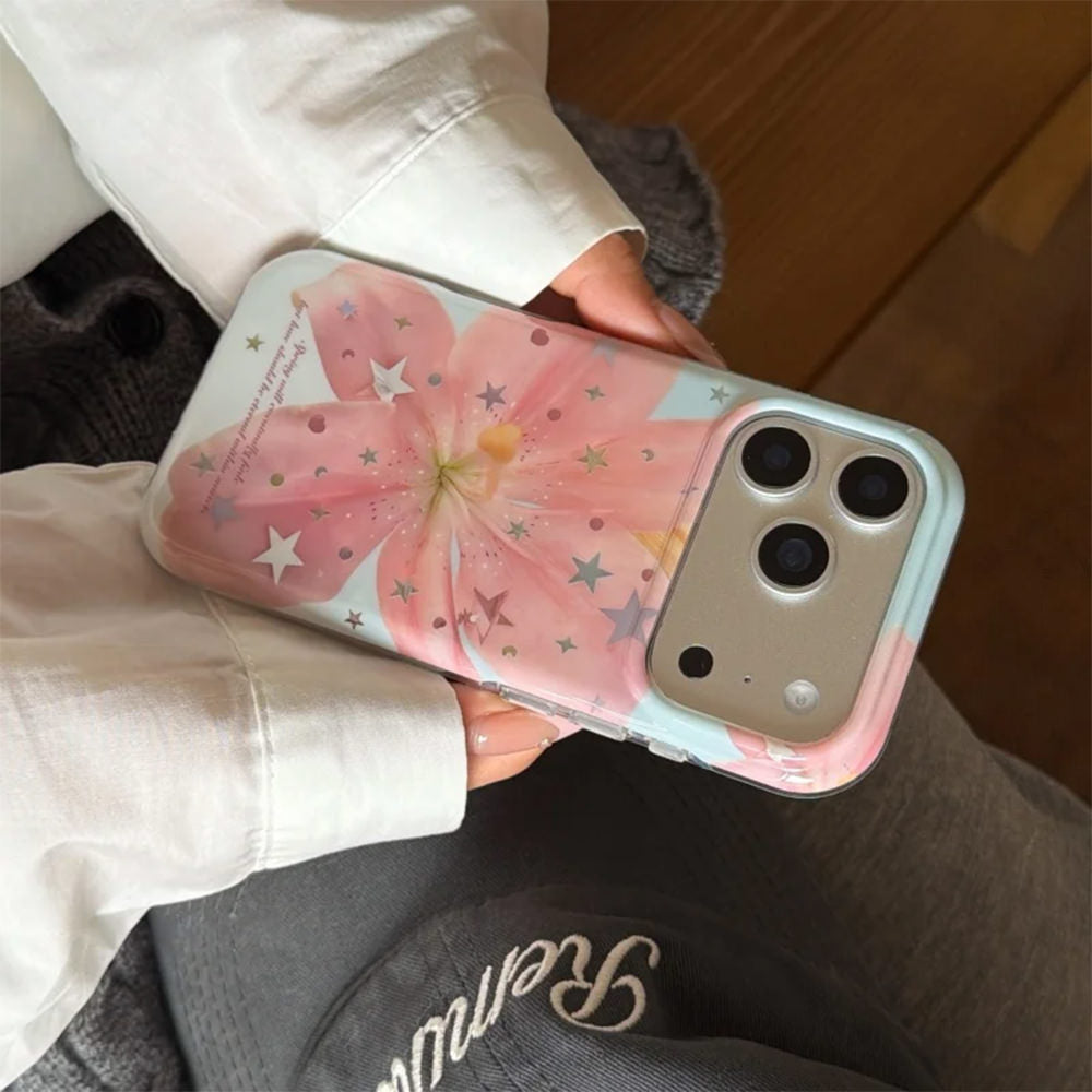 pink lily flower iphone case boogzel clothing