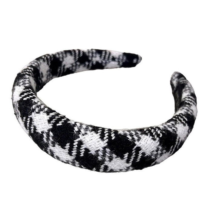 preppy tweed headband boogzel clothing