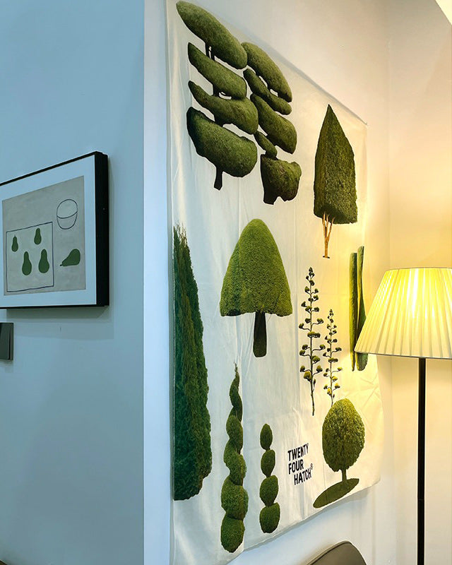 Plant Mom Aesthetic Trees Wall Tapestry boogzel clothing