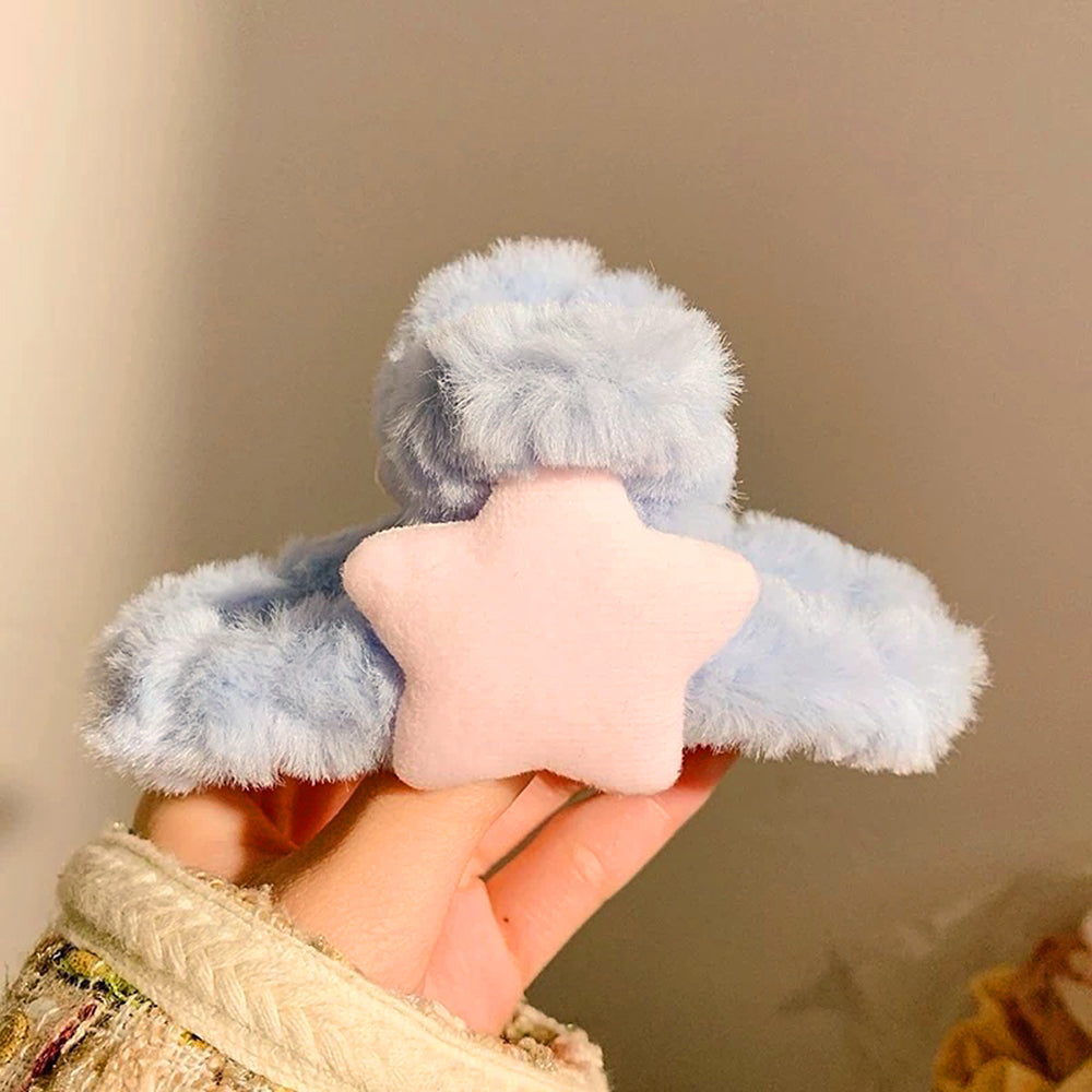 plush star hair claw clip boogzel clothing