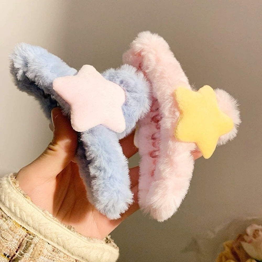 plush star hair claw clip boogzel clothing