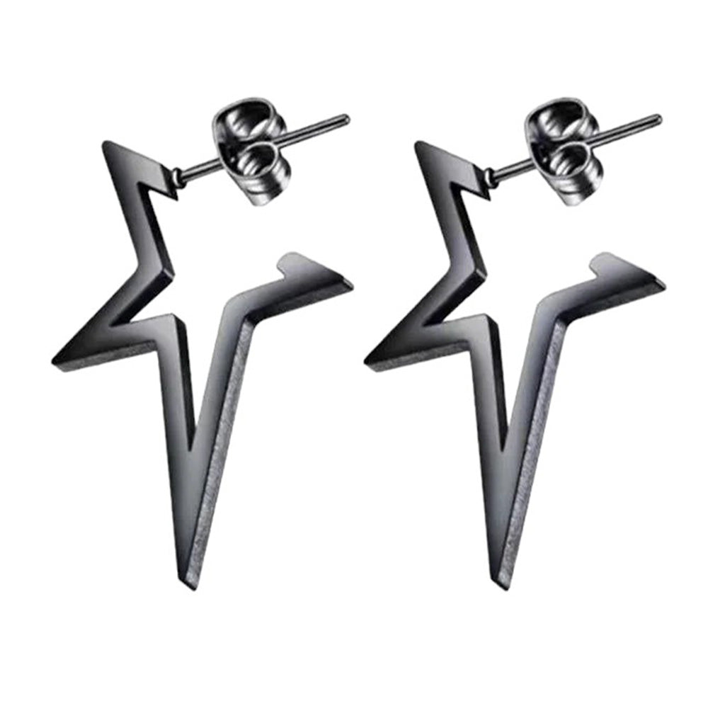 pointed star earrings boogzel clothing