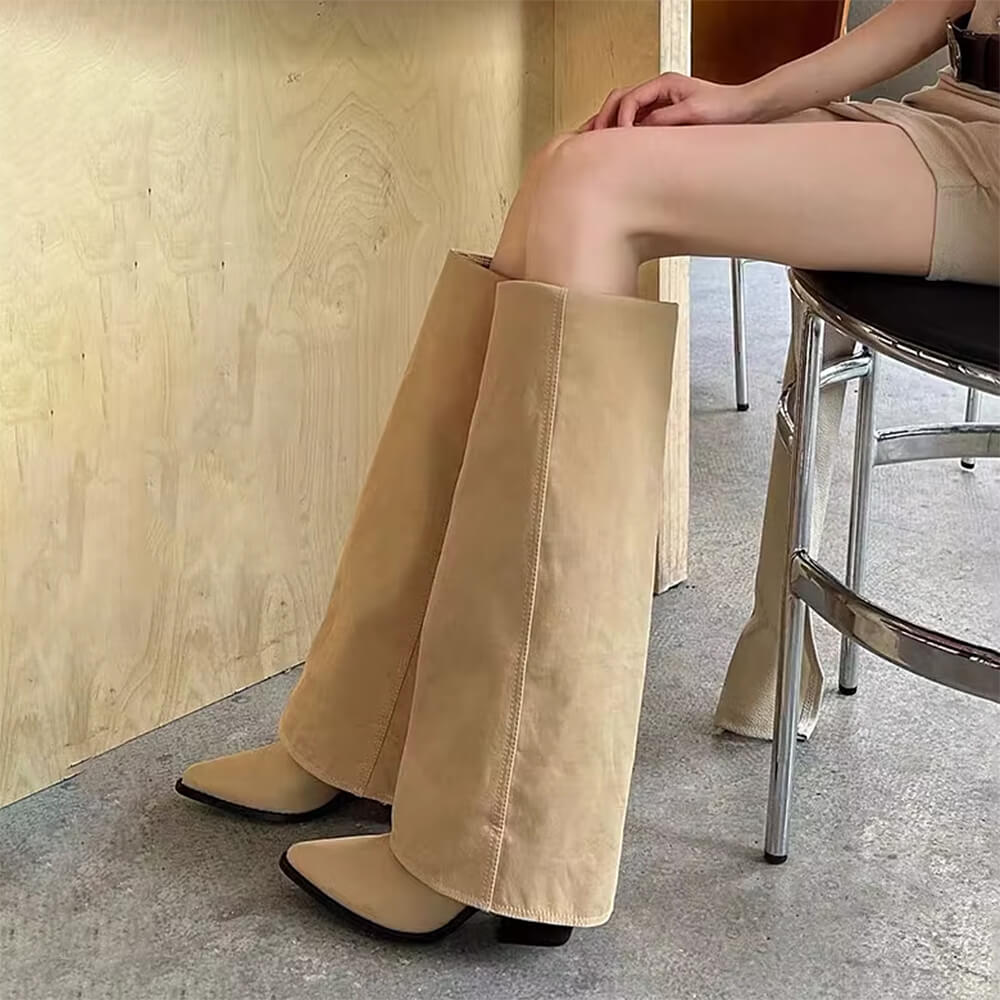 pointed toe wide calf boots boogzel clothing