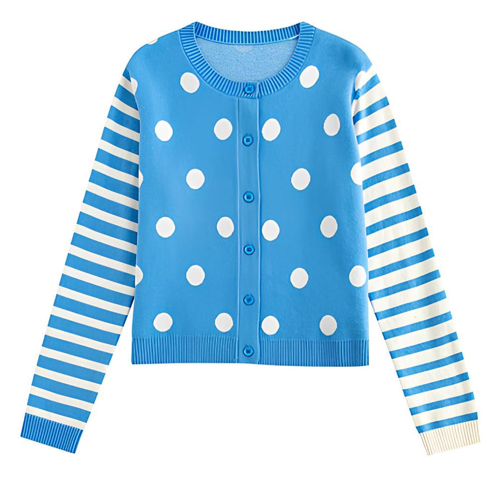 polka dot cardigan boogzel clothing