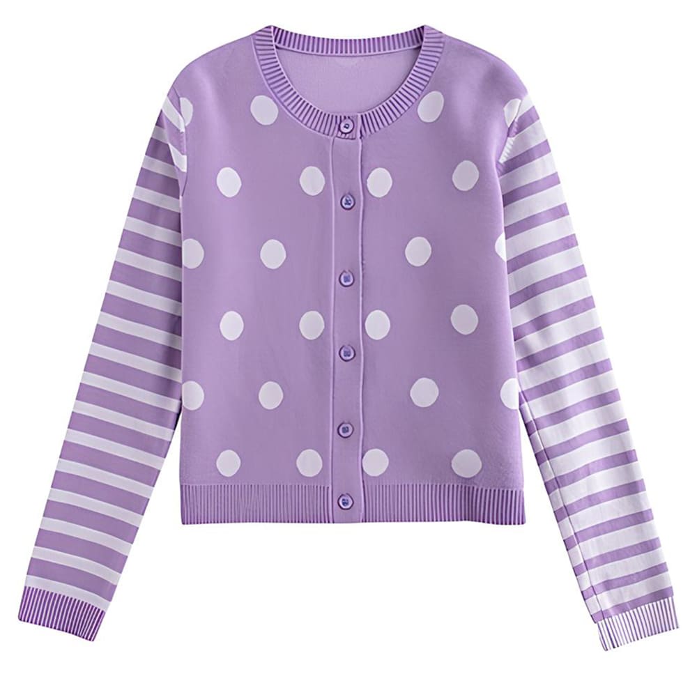 polka dot cardigan boogzel clothing