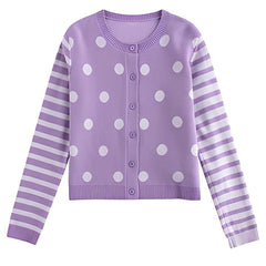 polka dot cardigan boogzel clothing