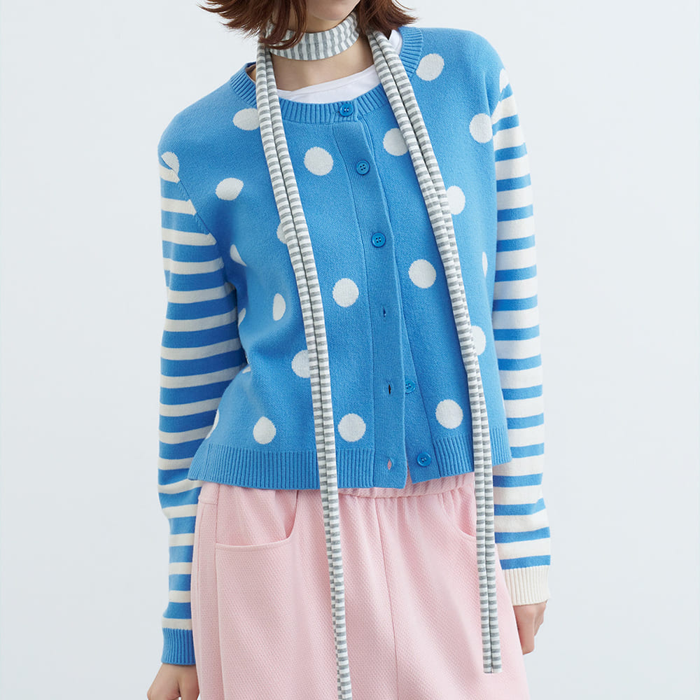 polka dot cardigan boogzel clothing