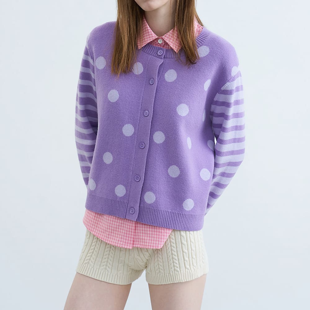 polka dot cardigan boogzel clothing