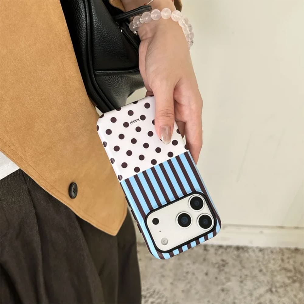 polka dot and stripes iphone case boogzel clothing