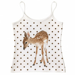 polka dot deer tank top boogzel clothing