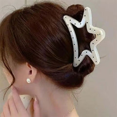polka dot pattern hair claw clips boogzel clothing