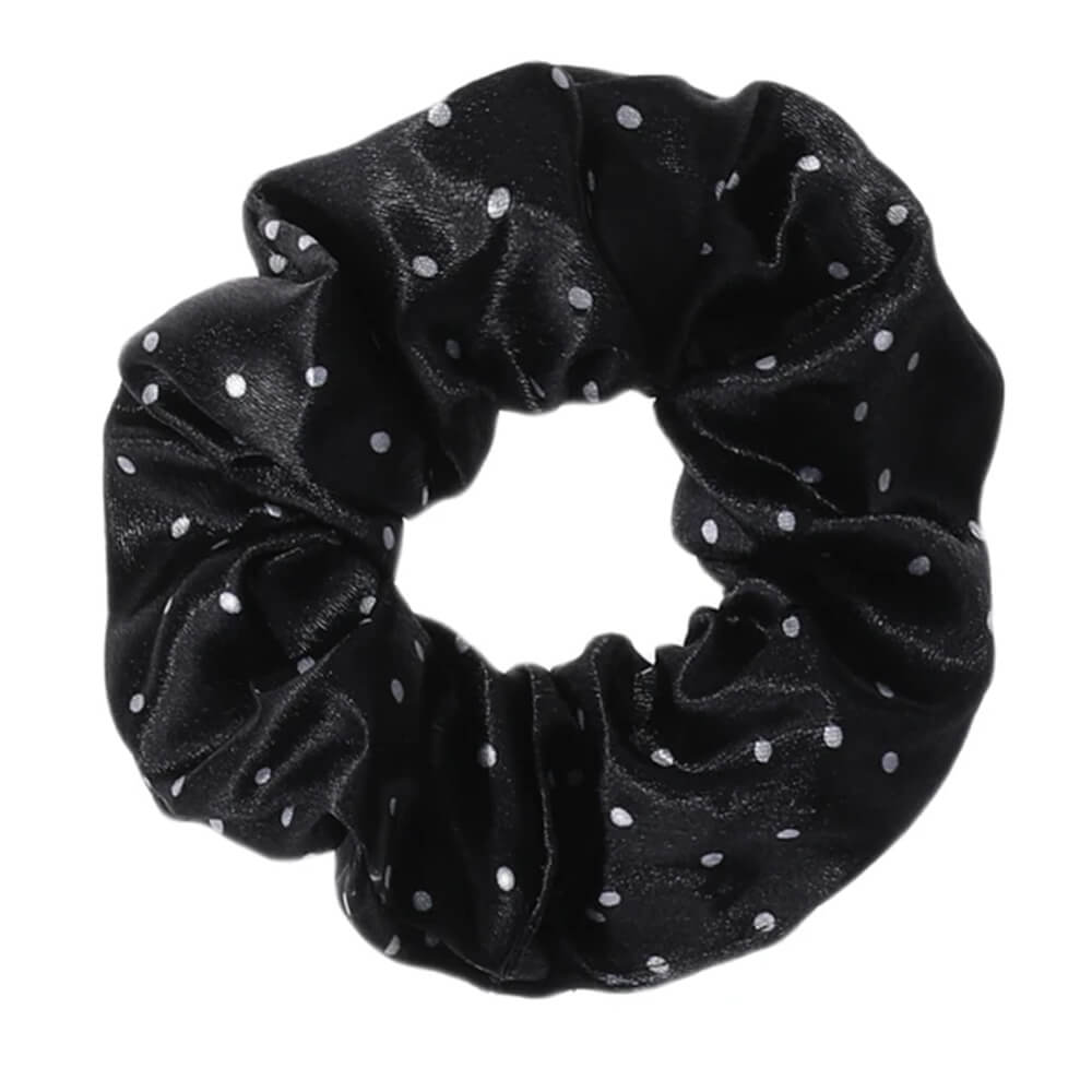 polka dot satin scrunchie boogzel clothing