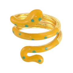 polka dot snake ring boogzel clothing