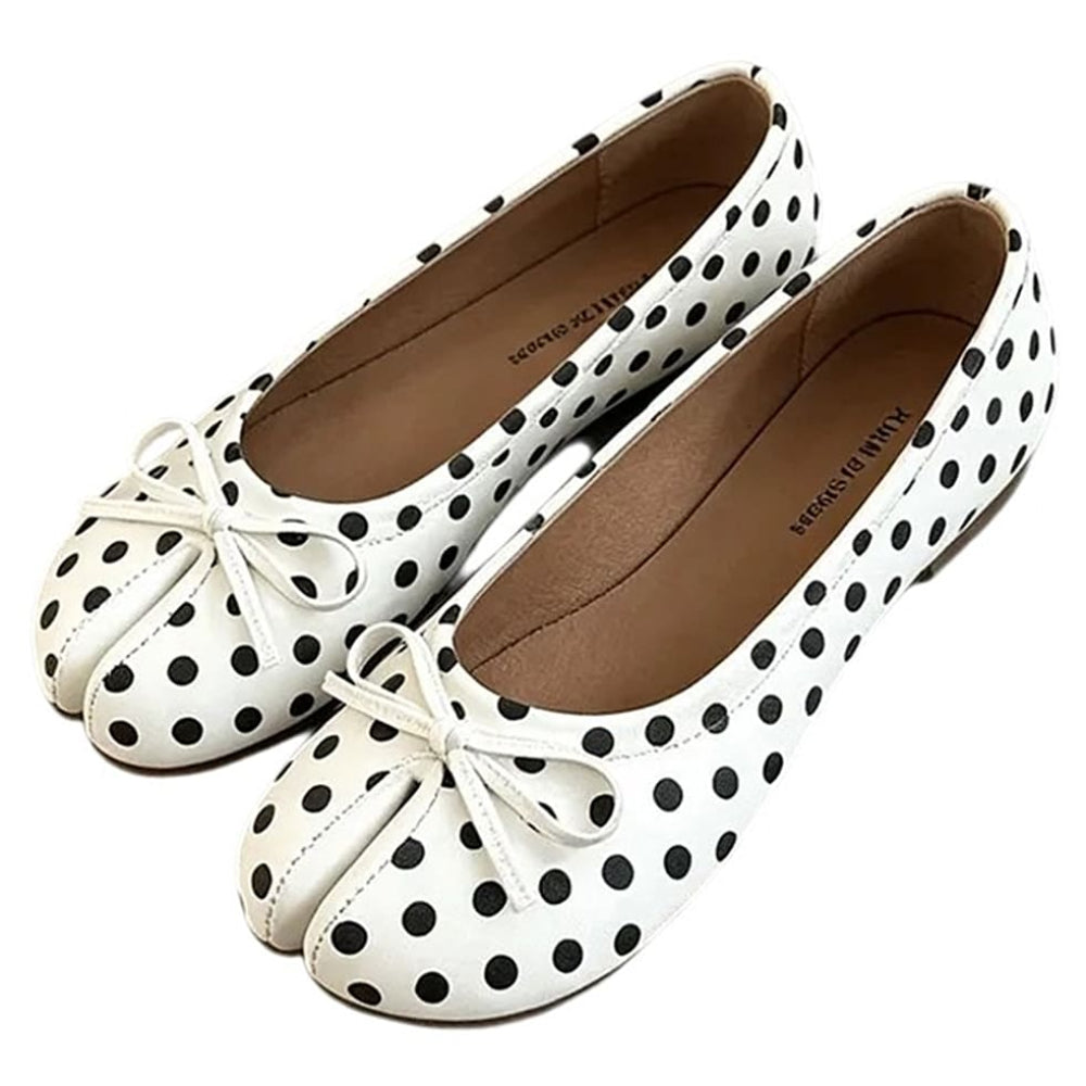 polka dot tabi ballet flats boogzel clothing