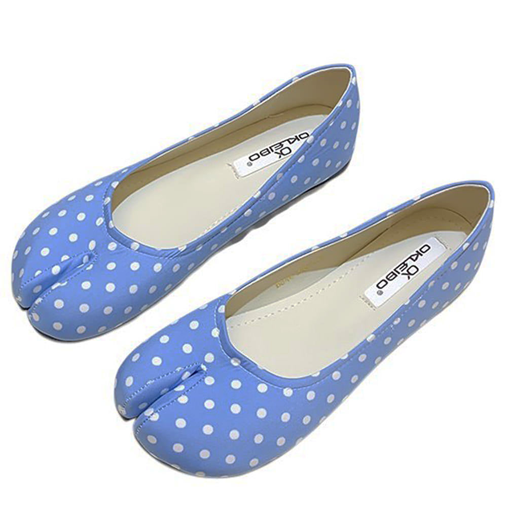 polka dot tabi ballet flats boogzel clothing