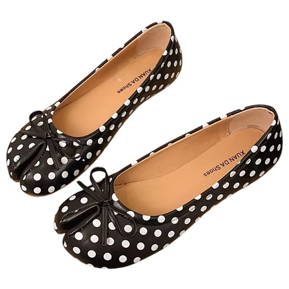 polka dot tabi ballet flats boogzel clothing