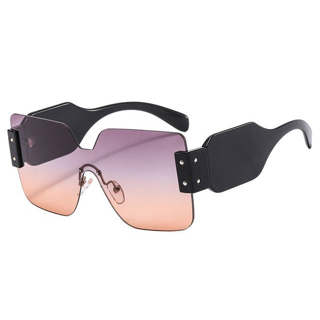 rimless square sunglasses boogzel clothing