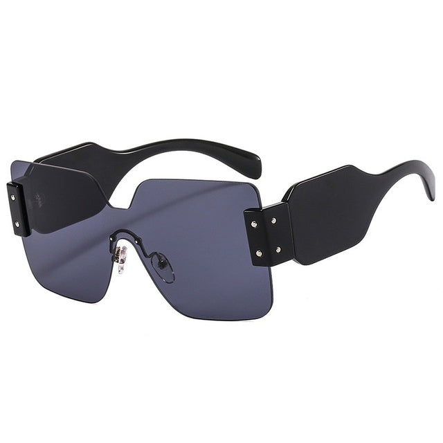rimless square sunglasses boogzel clothing